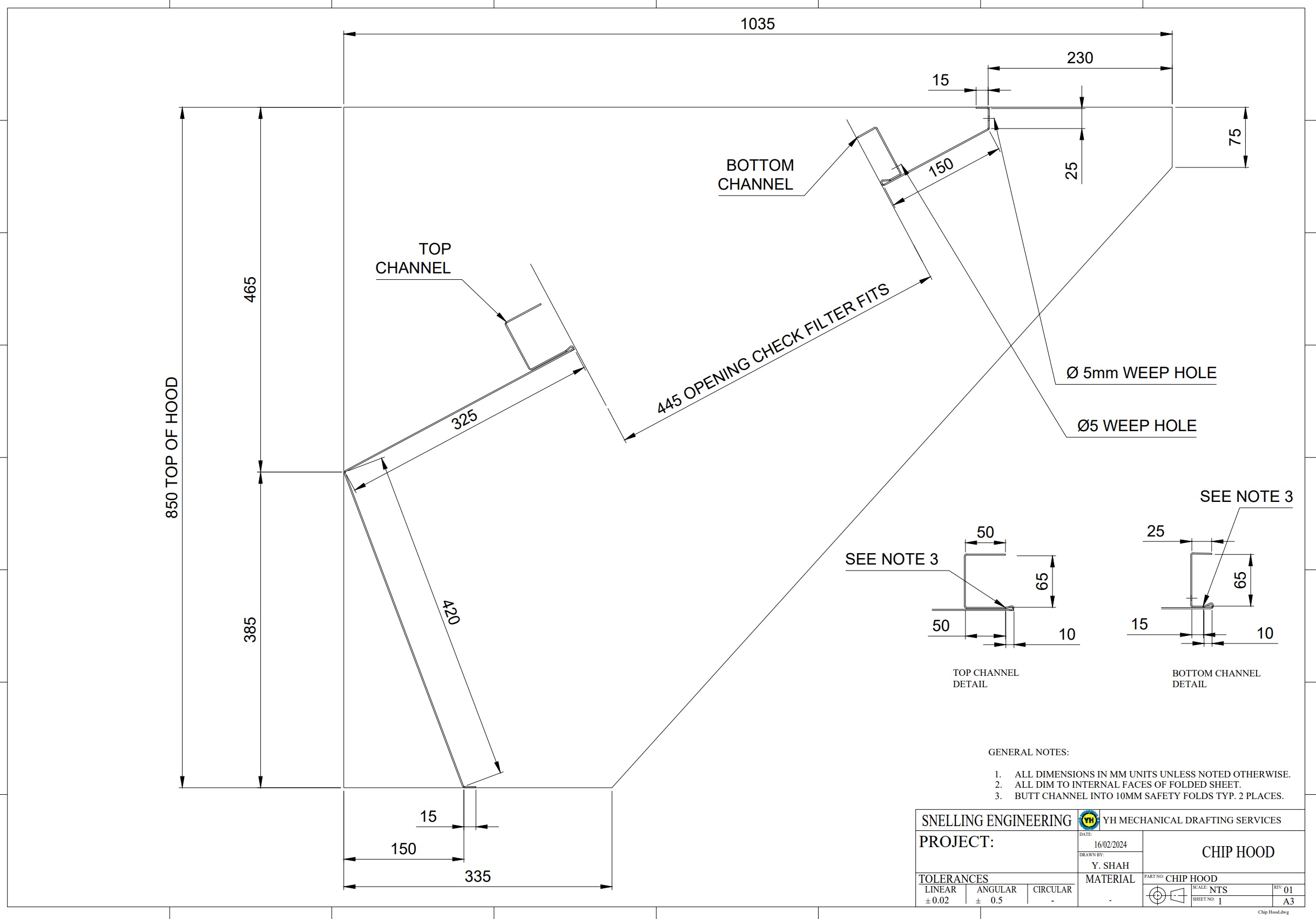 Chip Hood Completed Drawing Projects